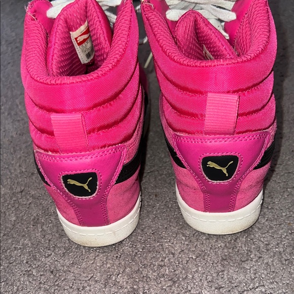 Pink Puma High-Top Sneakers - Picture 5 of 7